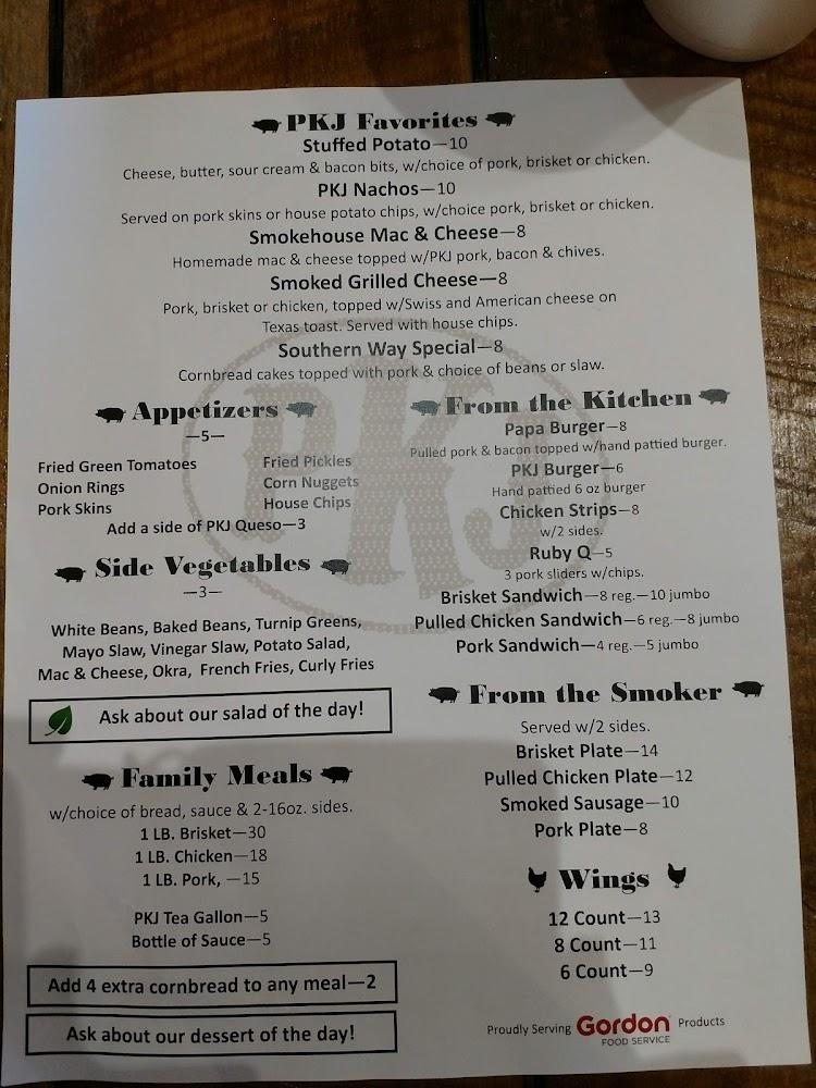 Papa Kayjoe's Bar B Que Menu image 3